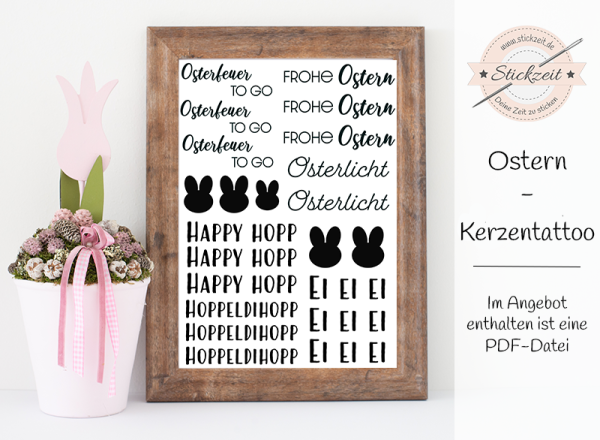 Ostern - Kerzentattoo